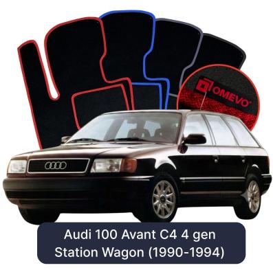Velurové autokoberce OMEVO pro Audi 100 Avant C4 4 gen Kombi (1990-1994)