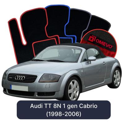 Velurové autokoberce OMEVO pro Audi TT 8N 1 gen Cabrio (1998-2006)