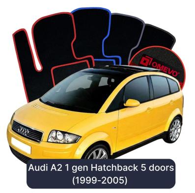 Velurové autokoberce OMEVO pro Audi A2 1 gen Hatchback 5 dveří (1999-2005)