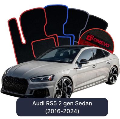 Velurové autokoberce OMEVO pro Audi RS5 2 gen Sedan (2016-2024)