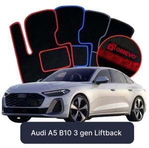 Velurové autokoberce OMEVO pro Audi A5 B10 3 gen Liftback (2024-2025)