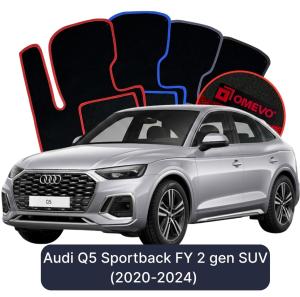 Velurové autokoberce OMEVO pro Audi Q5 Sportback FY 2 gen SUV (2020-2024)
