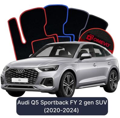 Velurové autokoberce OMEVO pro Audi Q5 Sportback FY 2 gen SUV (2020-2024)