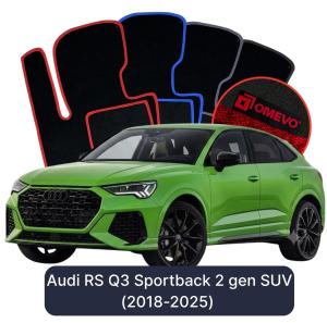 Velurové autokoberce OMEVO pro  Audi RS Q3 sportback 2 gen SUV (2018-2025)