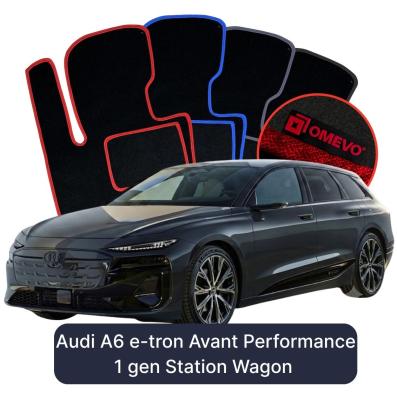Velurové autokoberce OMEVO pro Audi A6 e-tron Avant Performance 1 gen Kombi (2024-2025)