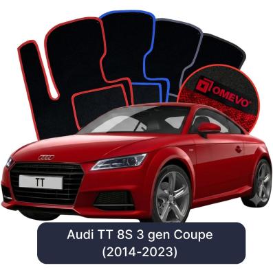 Velurové autokoberce OMEVO pro Audi TT 8S 3 gen Kupé (2014-2023)