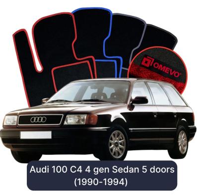 Velurové autokoberce OMEVO pro Audi 100 C4 4 gen Sedan 5 dveří (1990-1994)