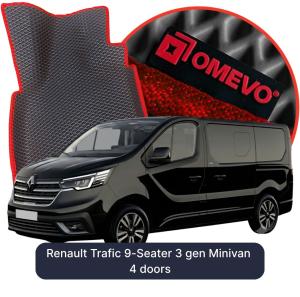 OMEVO 5D Pro Koberečky do Renault Trafic 9-místný 3 gen Minivan 4 dveře (2014-2026)