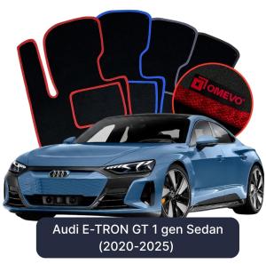 Velurové autokoberce OMEVO pro Audi E-TRON GT 1 gen Sedan (2020-2025)