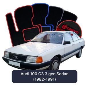 Velurové autokoberce OMEVO pro Audi 100 3 gen Sedan (1982-1991)