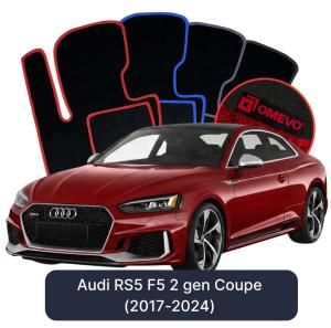 Velurové autokoberce OMEVO pro Audi RS5 F5 2 gen Kupé (2017-2024)