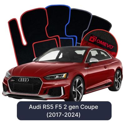 Velurové autokoberce OMEVO pro Audi RS5 F5 2 gen Kupé (2017-2024)