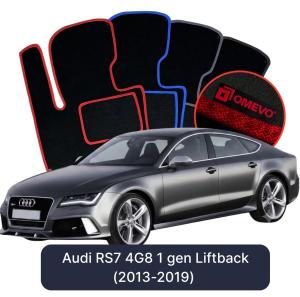 Velurové autokoberce OMEVO pro Audi RS7 4G8 1 gen Liftback (2013-2019)