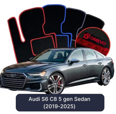 Velurové autokoberce OMEVO pro Audi S6 C8 5 gen Sedan (2018-2024)