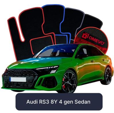 Velurové autokoberce OMEVO pro Audi RS3 8Y 4 gen Sedan (2020-2025)