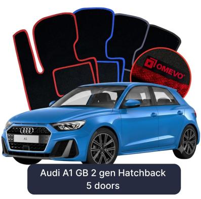 Velurové autokoberce OMEVO pro Audi A1 GB 2 gen Hatchback 5 dveří (2018-2025)