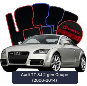 Velurové autokoberce OMEVO pro Audi TT 8J 2 gen Kupé (2006-2014)