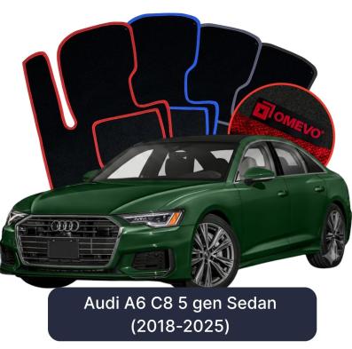Velurové autokoberce OMEVO pro Audi A6 C8 5 gen Sedan (2018-2024)