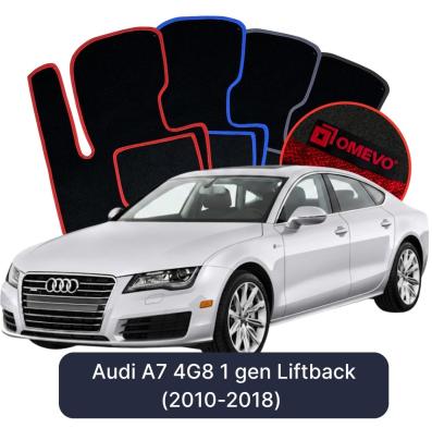 Velurové autokoberce OMEVO pro Audi A7 4G8 1 gen Liftback (2010-2018)
