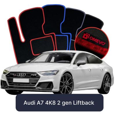 Velurové autokoberce OMEVO pro Audi A7 4K8 2 gen Liftback (2018-2025)