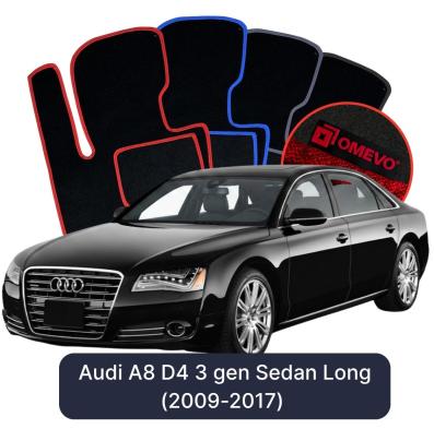 Velurové autokoberce OMEVO pro Audi A8 D4 3 gen Sedan Long (2009-2017)