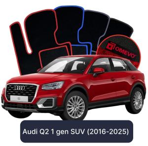 Velurové autokoberce OMEVO pro Audi Q2 1 gen SUV (2016-2025)
