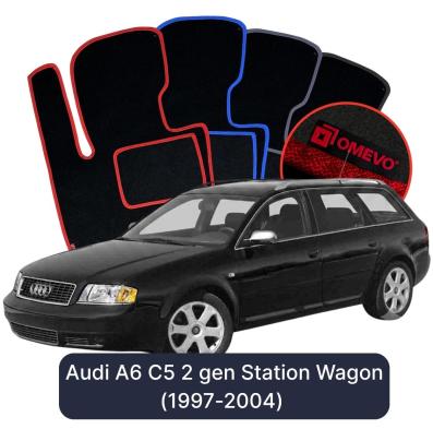 Velurové autokoberce OMEVO pro Audi A6 C5 2 gen Kombi (1997-2004)