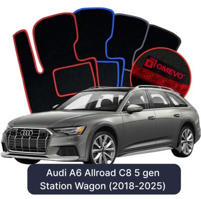 Velurové autokoberce OMEVO pro Audi A6 Allroad C8 5 gen Kombi (2018-2024)