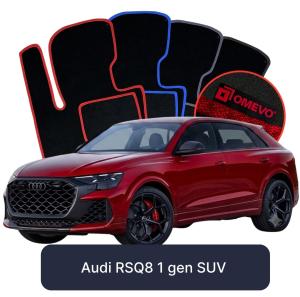 Velurové autokoberce OMEVO pro Audi RSQ8 1 gen SUV (2018-2025)