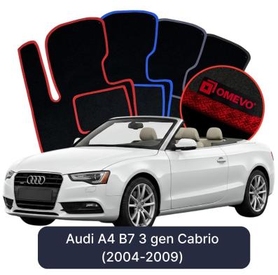 Velurové autokoberce OMEVO pro Audi A4 B7 3 gen Cabrio (2004-2009)