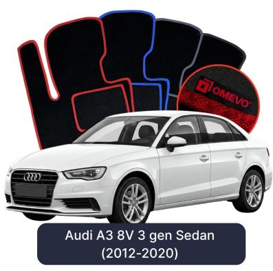 Velurové autokoberce OMEVO pro Audi A3 8V 3 gen Sedan (2012-2020)