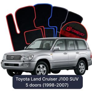 Velurové autokoberce OMEVO pro Toyota Land Cruiser J100 SUV 5 dveří (1998-2007)