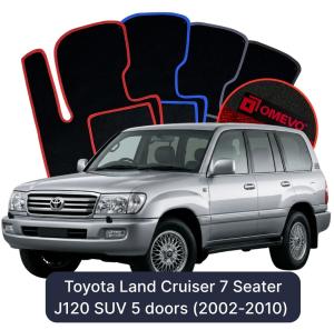Velurové autokoberce OMEVO pro Toyota Land Cruiser 7 místný J120 SUV 5 dveří (2002-2010)