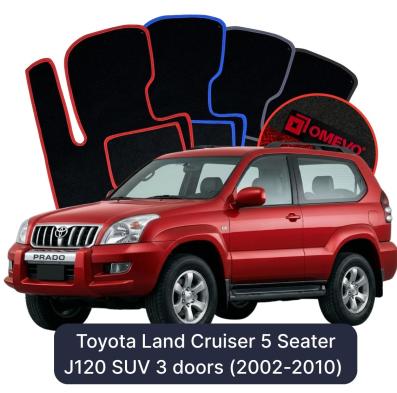 Velurové autokoberce OMEVO pro Toyota Land Cruiser 5 místný J120 SUV 3 dveře (2002-2010)