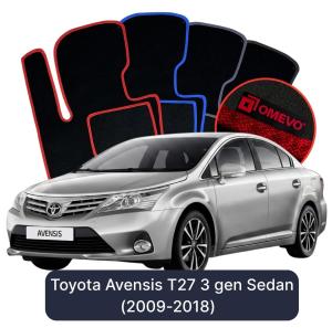 Velurové autokoberce OMEVO pro Toyota Avensis T27 3 gen Sedan (2009-2018)