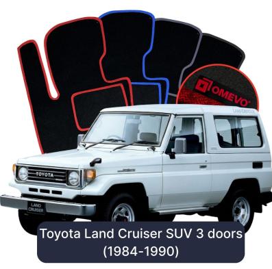 Velurové autokoberce OMEVO pro Toyota Land Cruiser SUV 3 dveře (1984-1990)