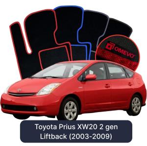 Velurové autokoberce OMEVO pro Toyota Prius XW20 2 gen Liftback (2003-2009)