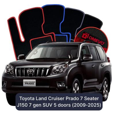 Velurové autokoberce OMEVO pro Toyota Land Cruiser Prado 7místný J150 7 gen SUV 5dveřový (2009–2025)