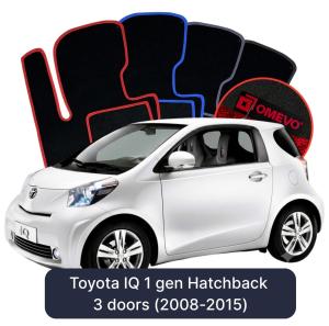 Velurové autokoberce OMEVO pro Toyota IQ 1 gen Hatchback 3 dveře (2008-2015)