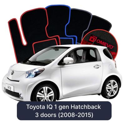 Velurové autokoberce OMEVO pro Toyota IQ 1 gen Hatchback 3 dveře (2008-2015)