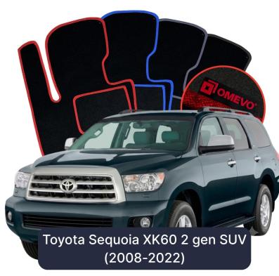 Velurové autokoberce OMEVO pro Toyota Sequoia XK60 2 gen SUV (2008-2022)