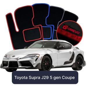 Velurové autokoberce OMEVO pro Toyota Supra J29 5 gen Kupé (2019-2025)
