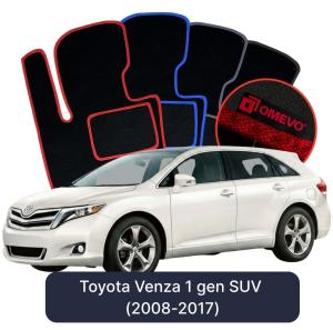 Velurové autokoberce OMEVO pro Toyota Venza 1 gen SUV (2008-2017)