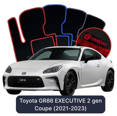 Velurové autokoberce OMEVO pro Toyota GR86 EXECUTIVE 2 gen Kupé (2021-2023)