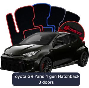 Velurové autokoberce OMEVO pro Toyota GR Yaris 4 gen Hatchback 3 dveře (2020-2024)