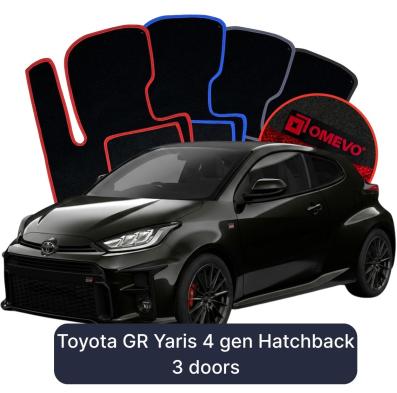 Velurové autokoberce OMEVO pro Toyota GR Yaris 4 gen Hatchback 3 dveře (2020-2024)