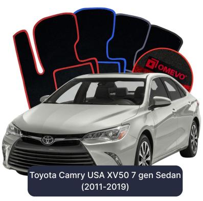 Velurové autokoberce OMEVO pro Toyota Camry XV50 7 gen Sedan Verze pro USA (2011-2019)