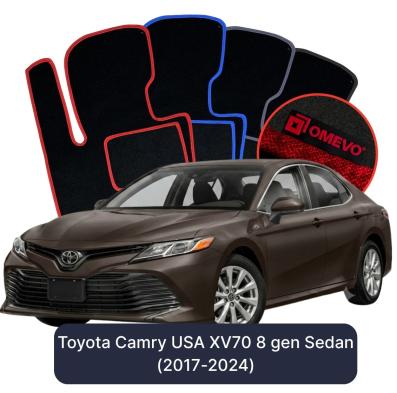 Velurové autokoberce OMEVO pro Toyota Camry XV70 8 gen Sedan Verze pro USA (2017-2024)