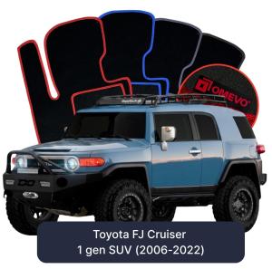 Velurové autokoberce OMEVO pro Toyota Cruiser FJ 1 gen SUV (2006-2022)