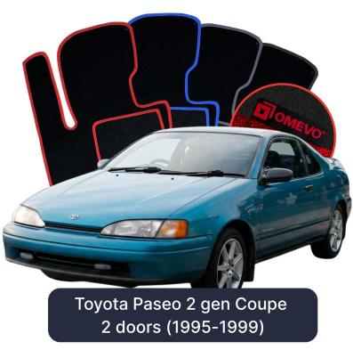 Velurové autokoberce OMEVO pro Toyota Paseo 2 gen Kupé 2 dveře (1995-1999)